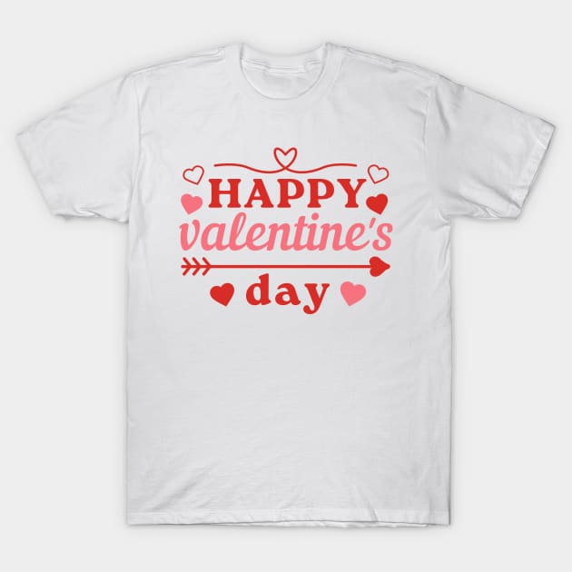 Happy Valentines day T-Shirt by Cute Tees Kawaii